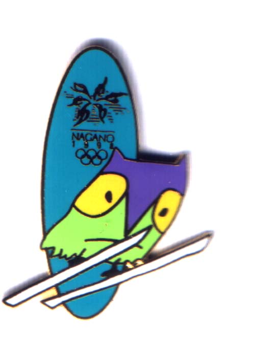 Nagano 1998 mascot ski jumping